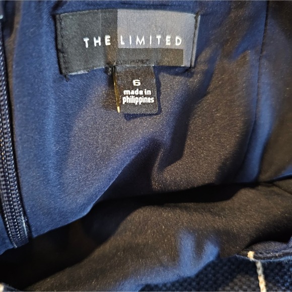 The limited women's navy blue dress with stripes size 6 - Picture 10 of 13